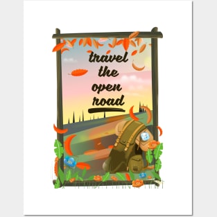 Travel the open Road Posters and Art